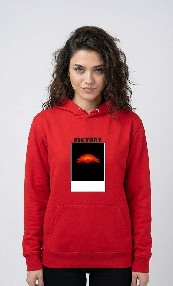 VICTORY & PATRON PRINTED COTTON PULLOVER HOODIES 300 GSM