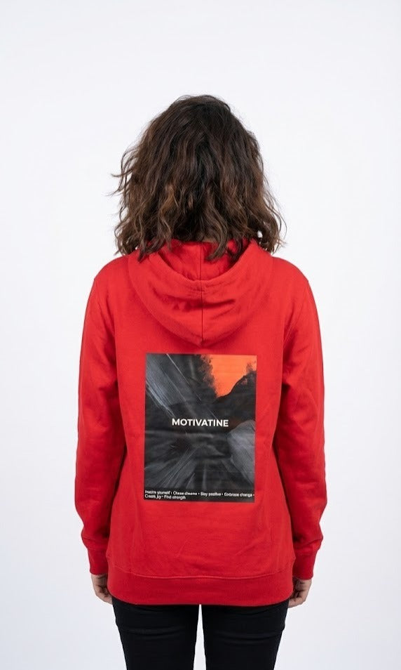 WORK SMARTER NOT HARDER & MOTIVATINE PRINTED COTTON  HOODIES