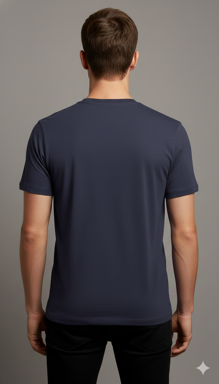 DIFFERENT GRAVY STAY PRINTED COTTON ROUND NECK T-SHIRT