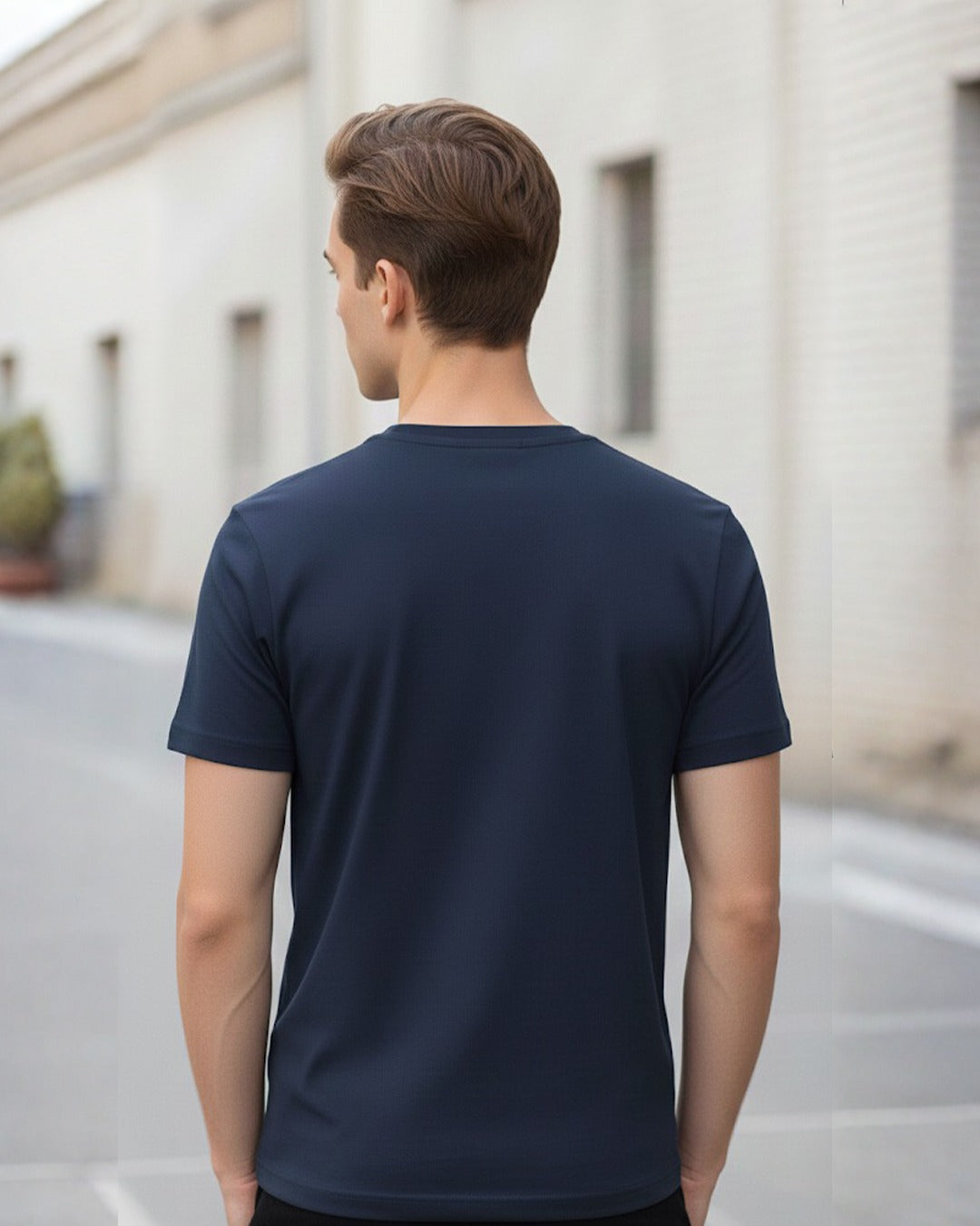 ALWAYS THE ALPHA PRINTED COTTON ROUND NECK T-SHIRT