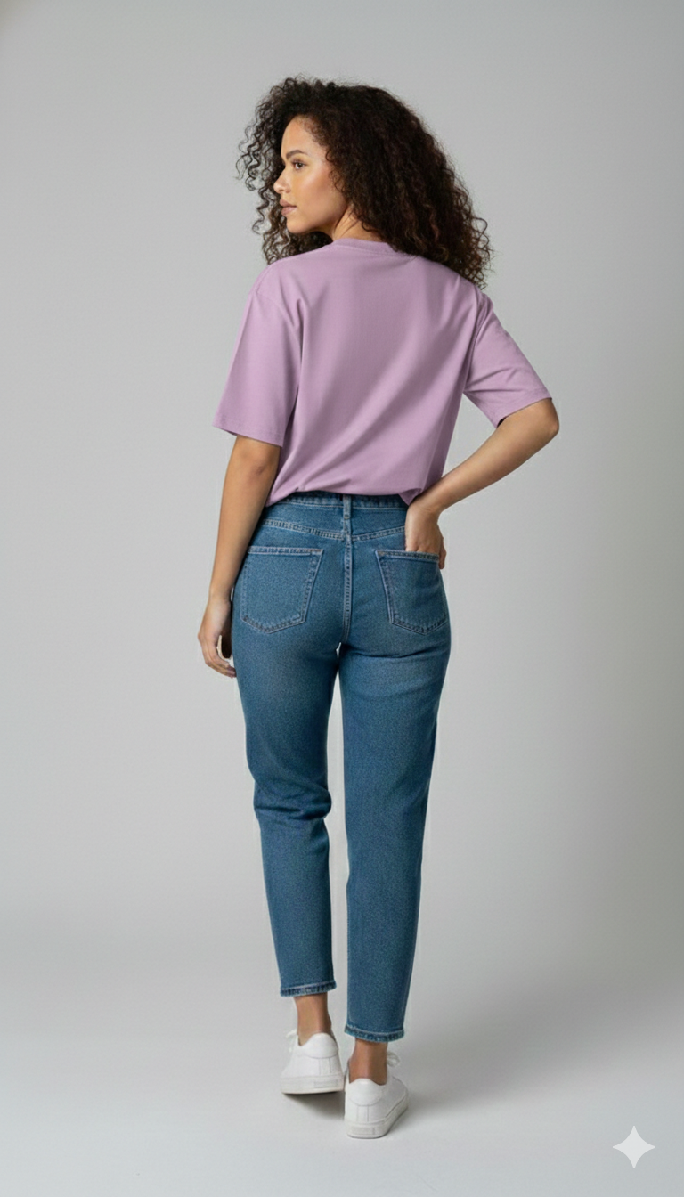 FOCUS FOLLOW ONE PRINTED COTTON ROUND NECK OVERSIZE T-SHIRTS
