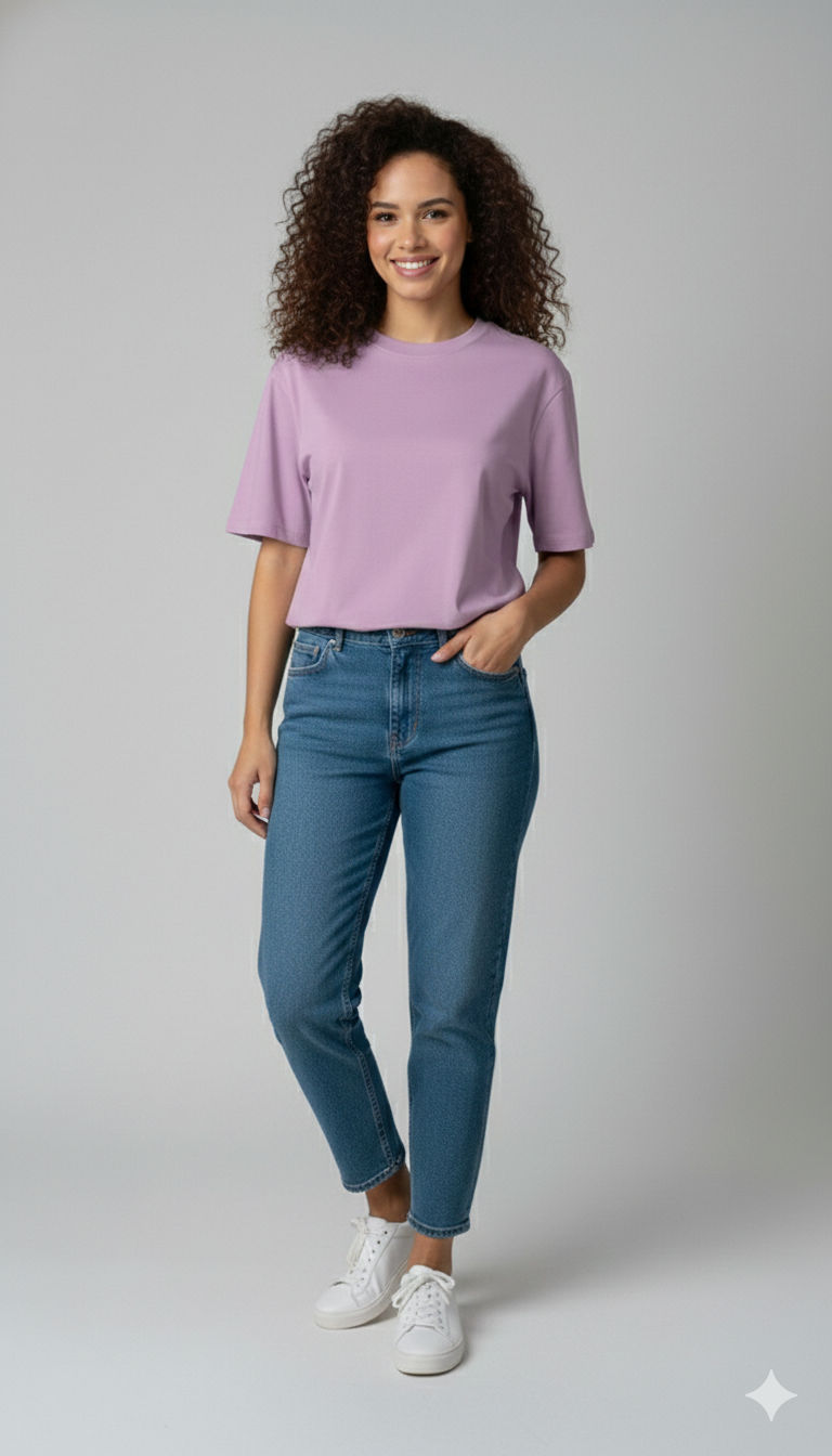 BEAUTIFUL DISASTER PRINTED COTTON ROUND NECK OVERSIZE T-SHIRTS BACK