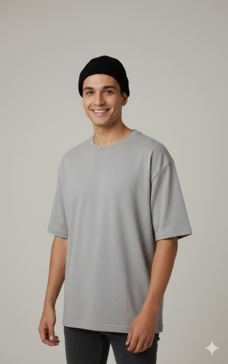 WRONG WRONG PERSON PRINTED COTTON ROUND NECK OVERSIZE T-SHIRTS BACK