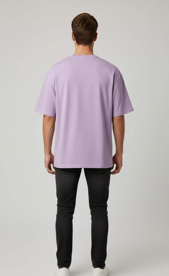 WORK SMARTER NOT HARDER PRINTED COTTON ROUND NECK OVERSIZE T-SHIRTS