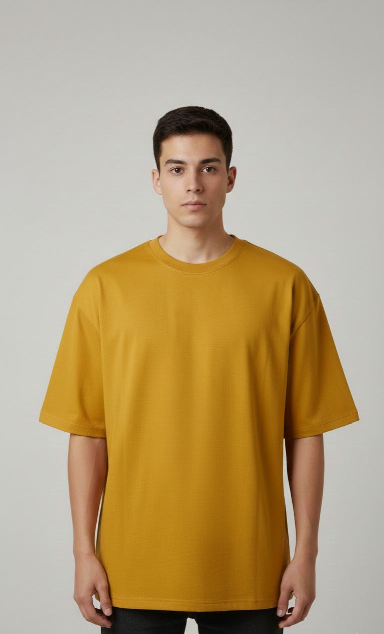 AGAIN AGAIN PRINTED COTTON ROUND NECK OVERSIZE T-SHIRTS BACK