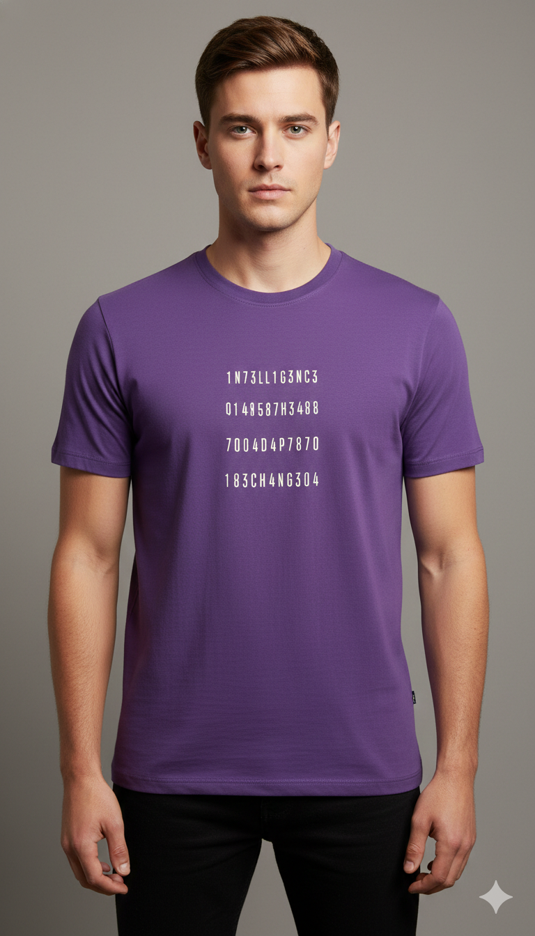 1N73LL1G3NC3 PRINTED COTTON ROUND NECK T-SHIRT