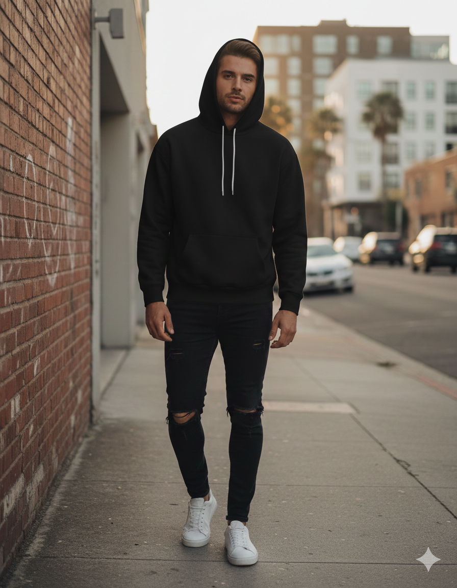POWERGLOW PRINTED COTTON HOODIES