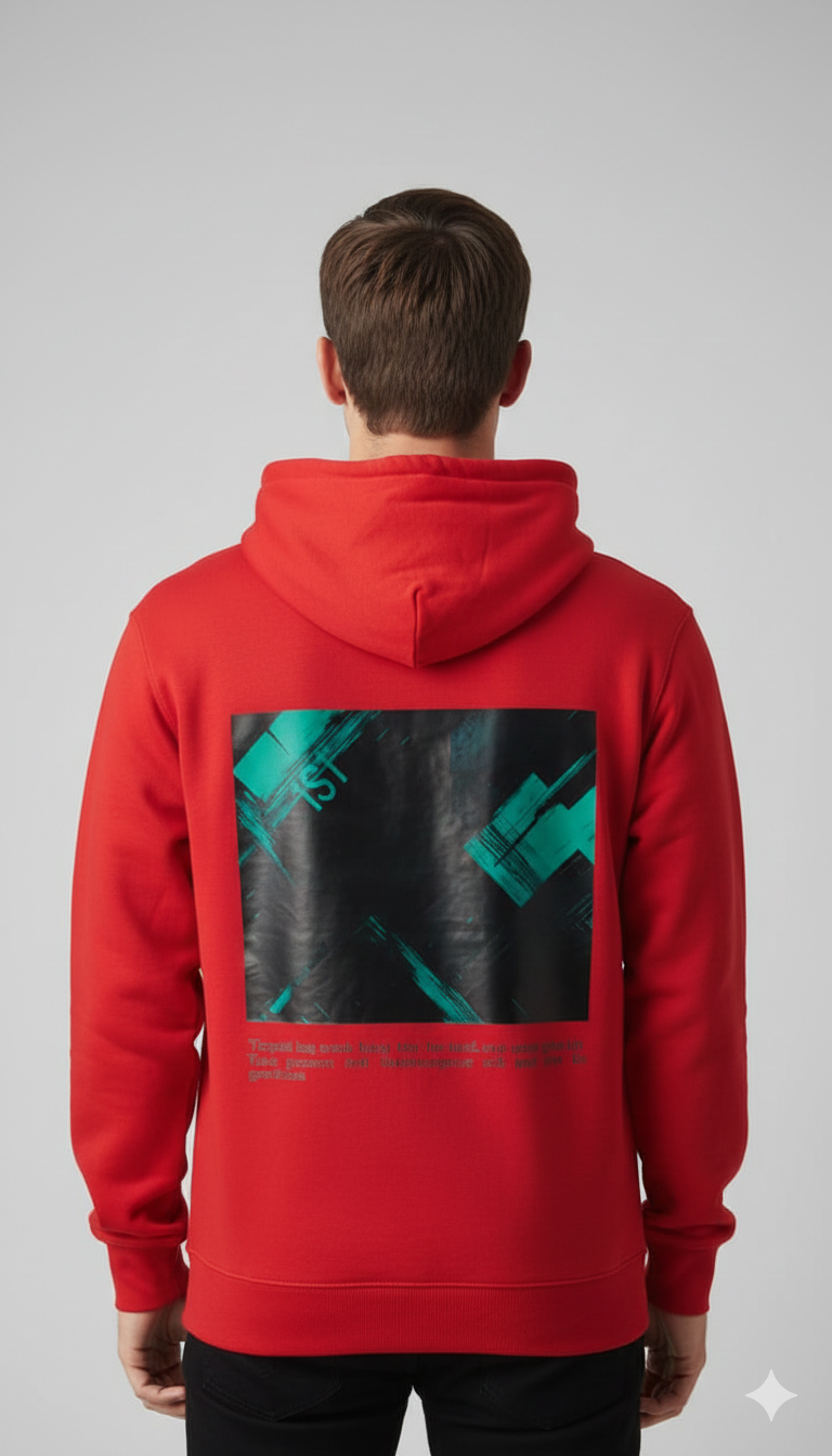 1ST PRINTED COTTON HOODIES 300 GSM