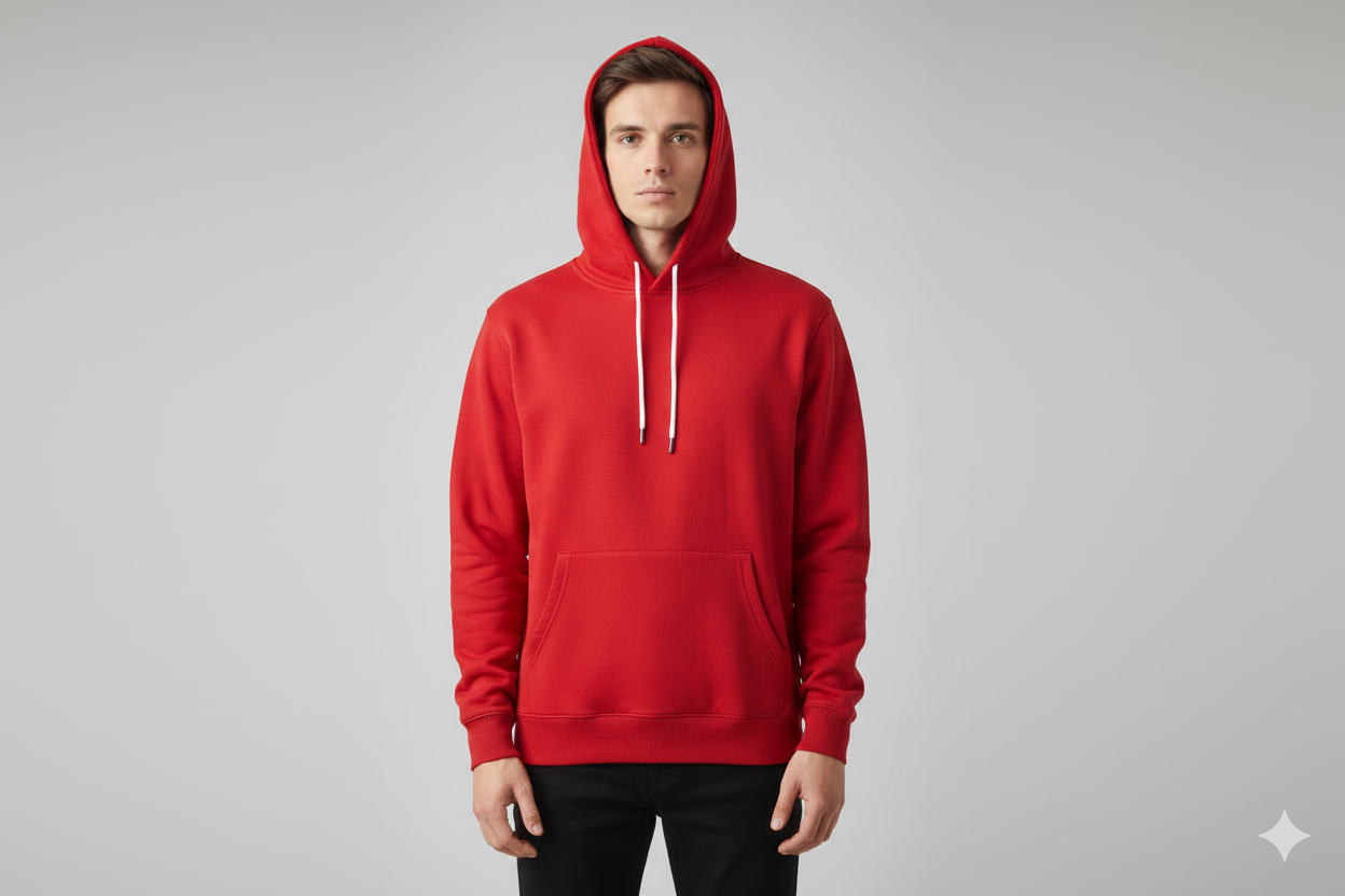 ALWAYS THE ALPHA PRINTED COTTON PULLOVER HOODIES