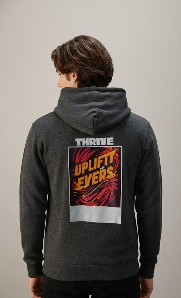 THRIVE UPLIFTY PRINTED POLYCOTTON HOODIES