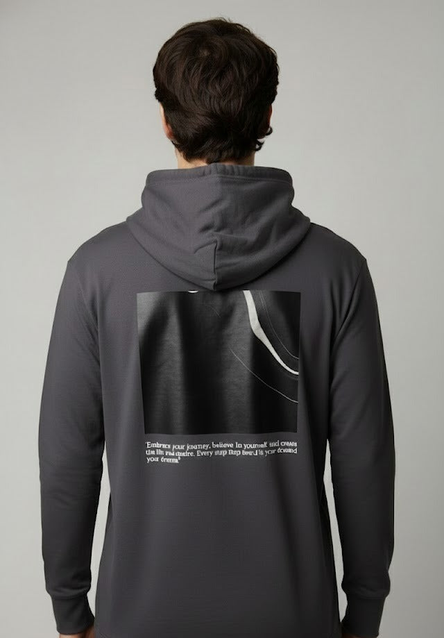 EMBRACE YOUR JOURNEY PRINTED POLYCOTTON HOODIES